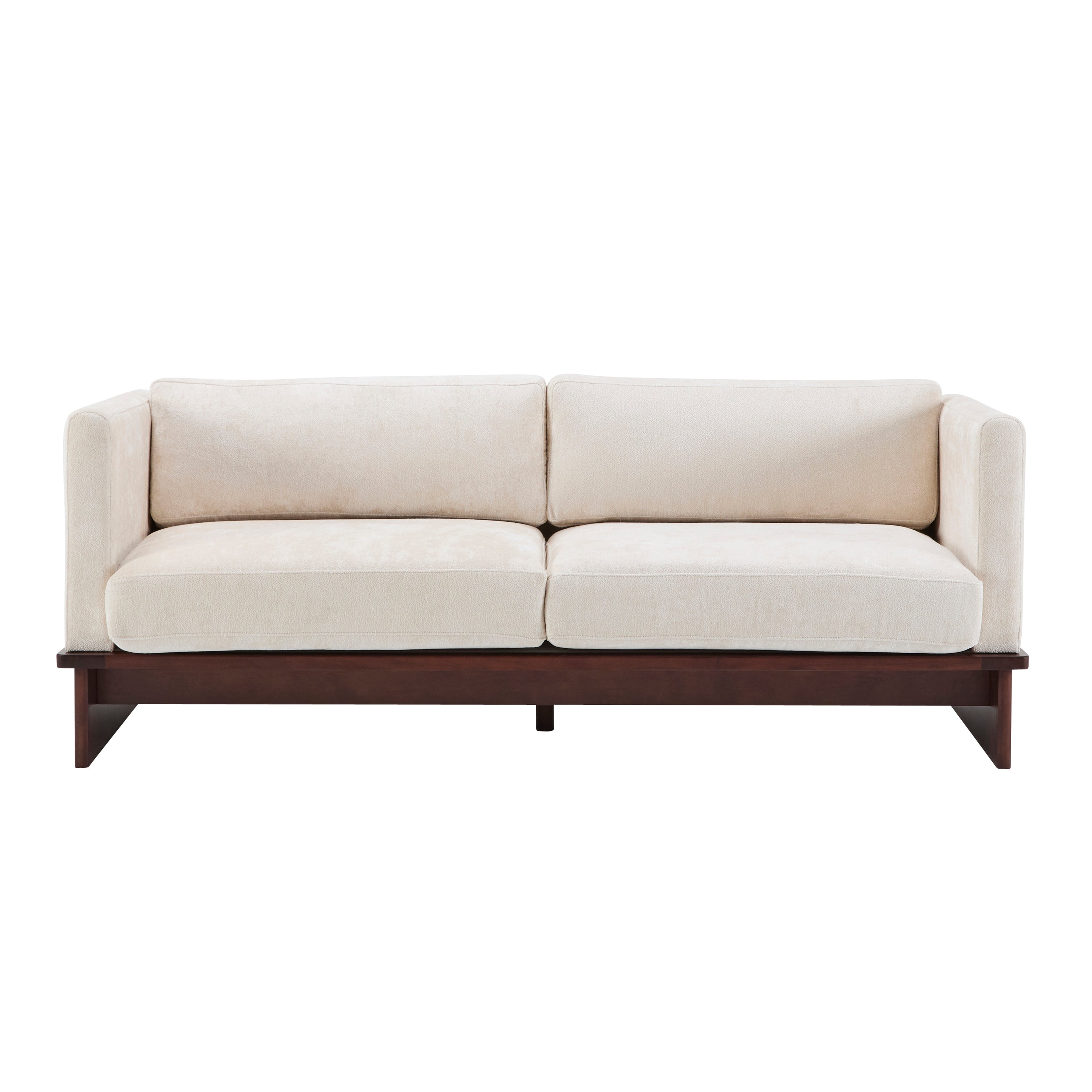 77" Modern Boucle Sofa