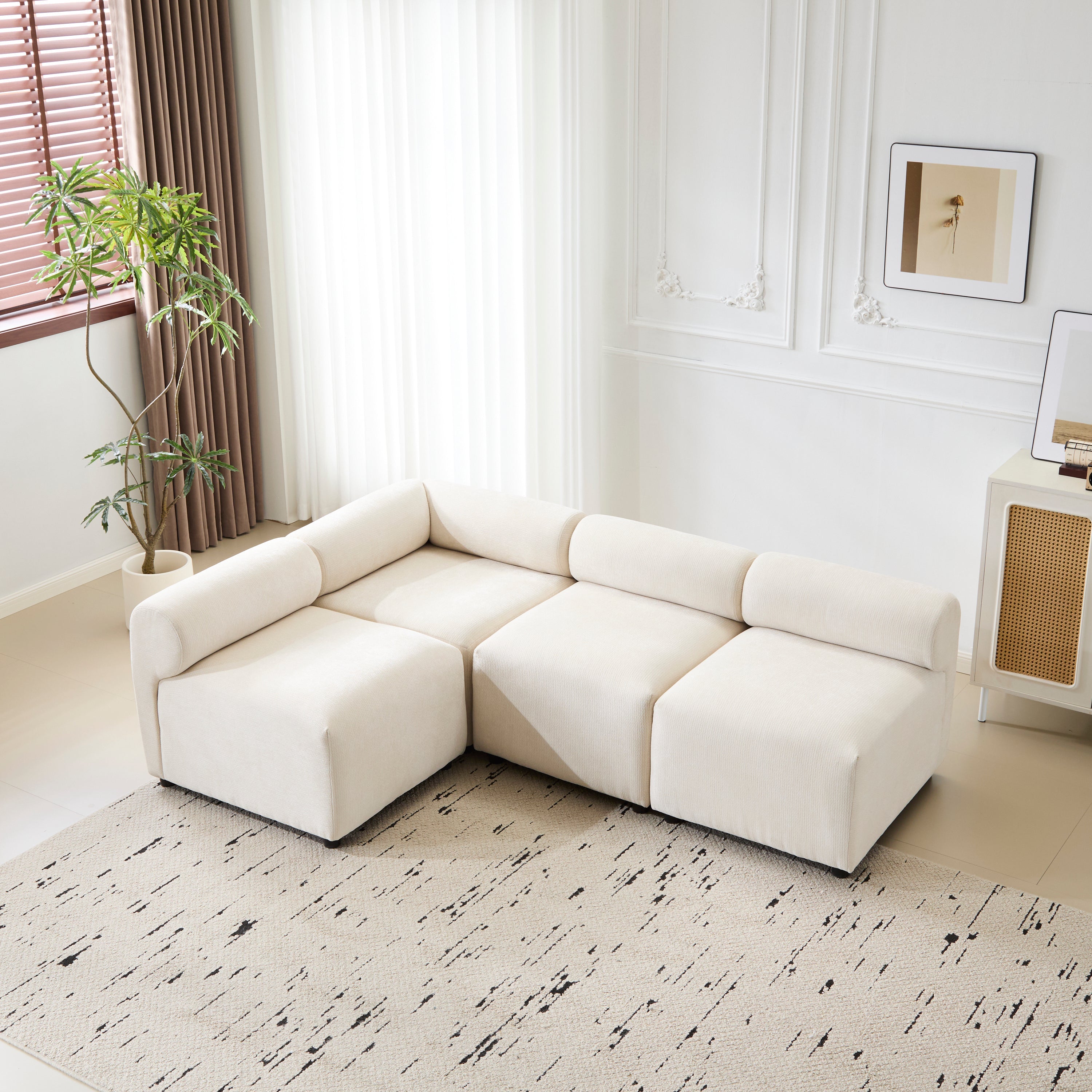 Modular Chenille Sofa
