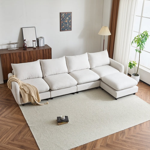 Modular Upholstered Convertible Sofa