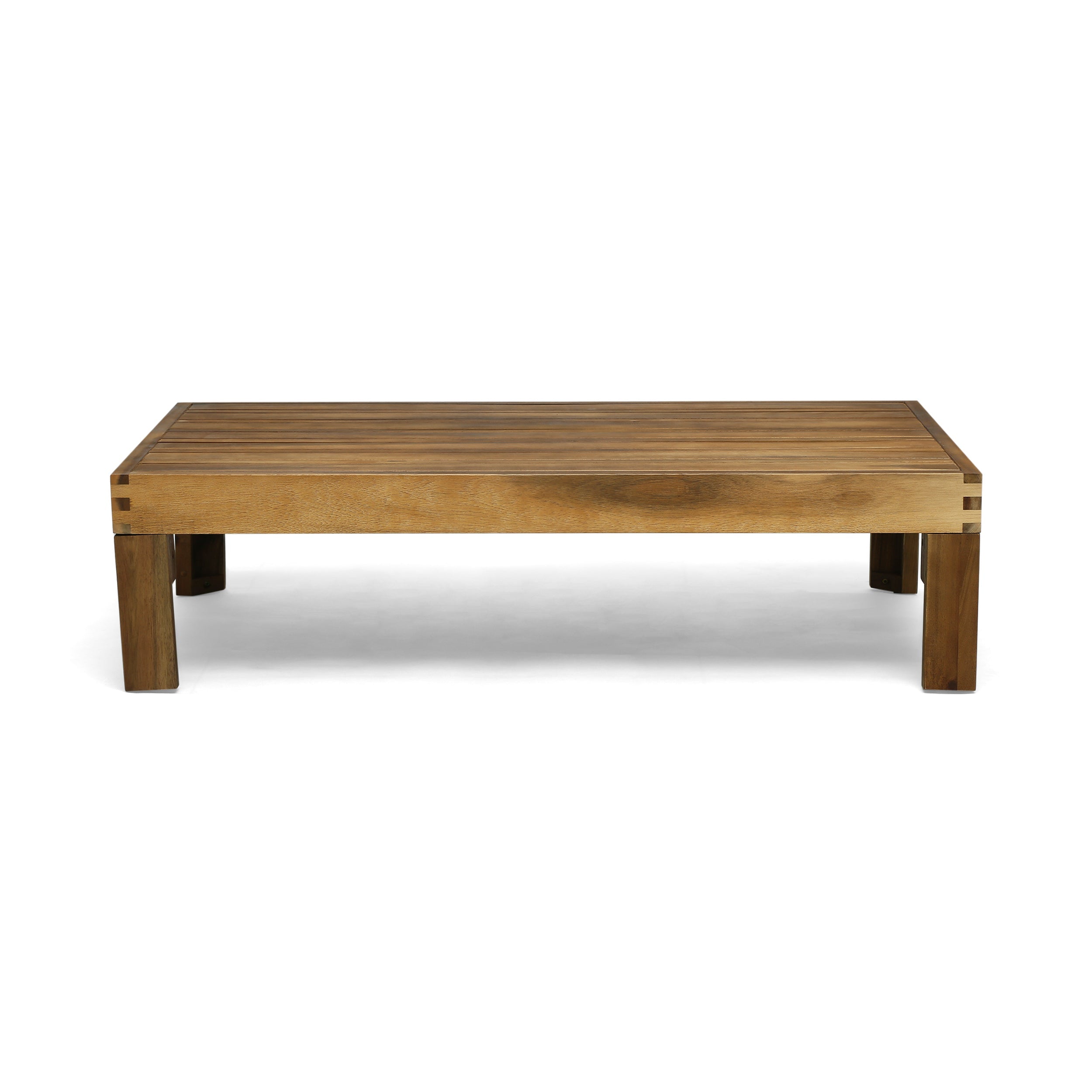 Acacia Wood L-Shaped Outdoor Sofa Set