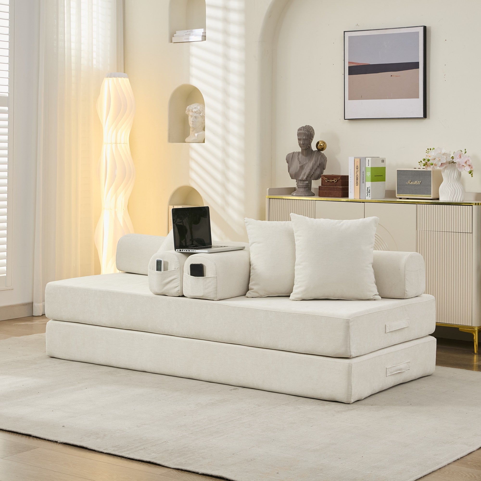 Chenille folding Sofa
