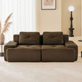 82inch Corduroy L-Shaped Modular Sofa