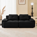 82inch Corduroy L-Shaped Modular Sofa