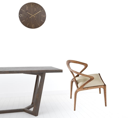 Leatherette & Wood Dining Chair