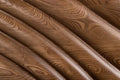 Walnut Wood Veneer & Steel Buffet