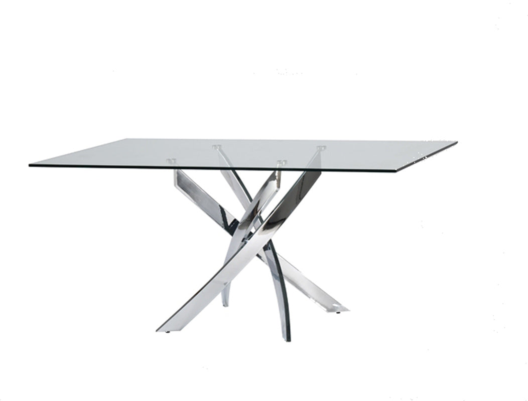 Steel Rectangular Dining Table
