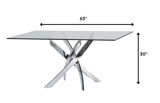 Steel Rectangular Dining Table