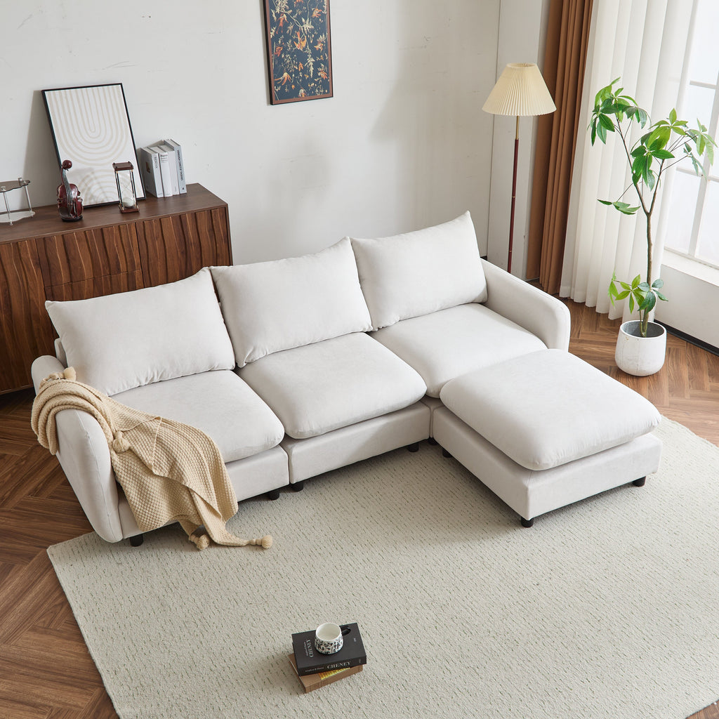 Modular Upholstered Convertible Sofa