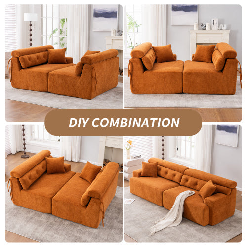 Orange Compressed Sofa