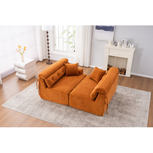 Orange Compressed Sofa
