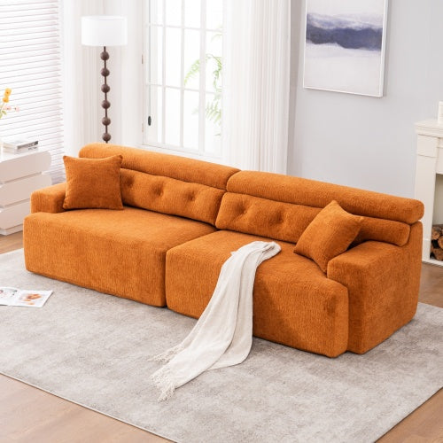 Orange Compressed Sofa