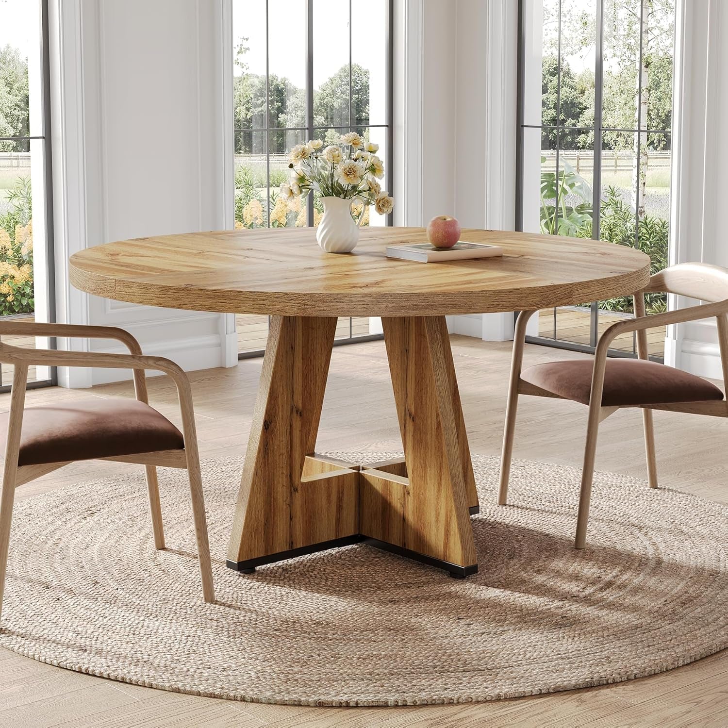 Round Wooden Dining Table