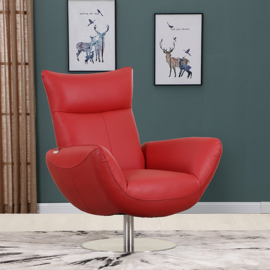 Contemporary Leather Lounge Chair