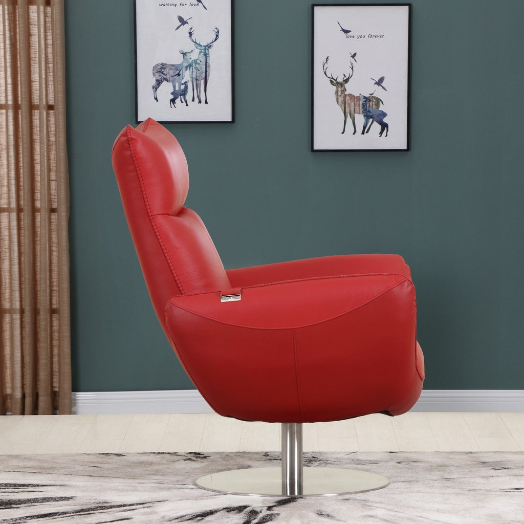 Contemporary Leather Lounge Chair