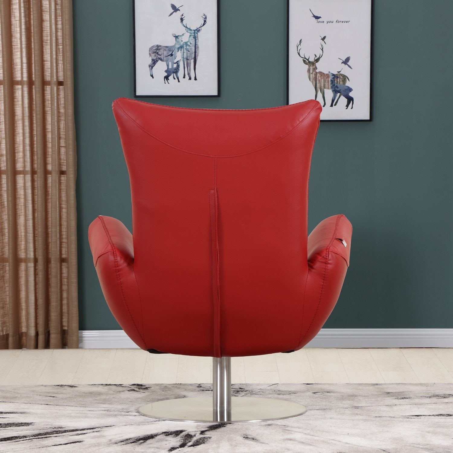 Contemporary Leather Lounge Chair