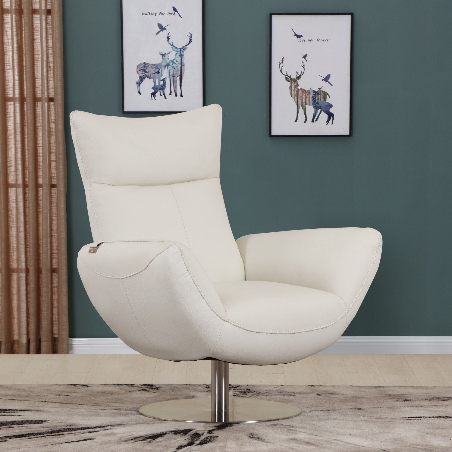 Contemporary Leather Lounge Chair