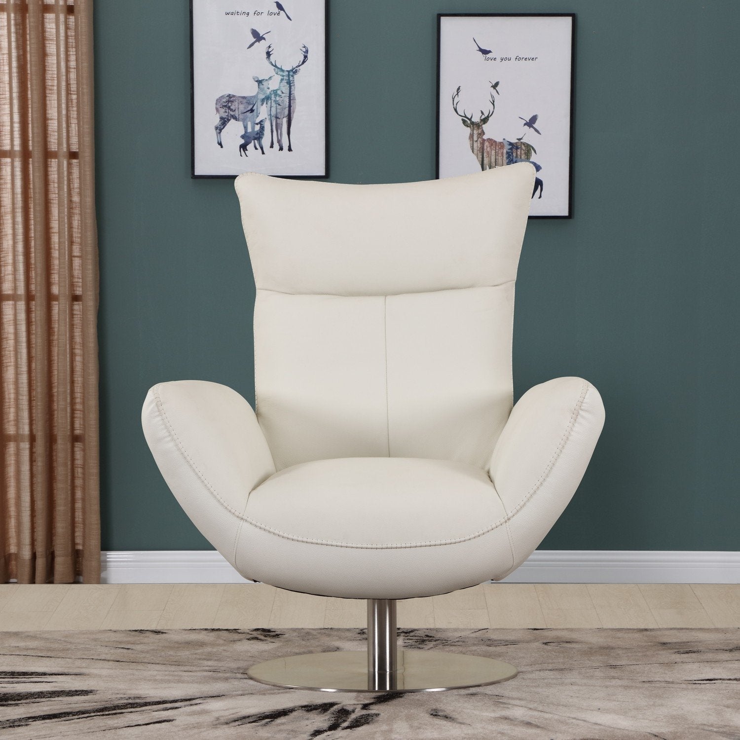 Contemporary Leather Lounge Chair