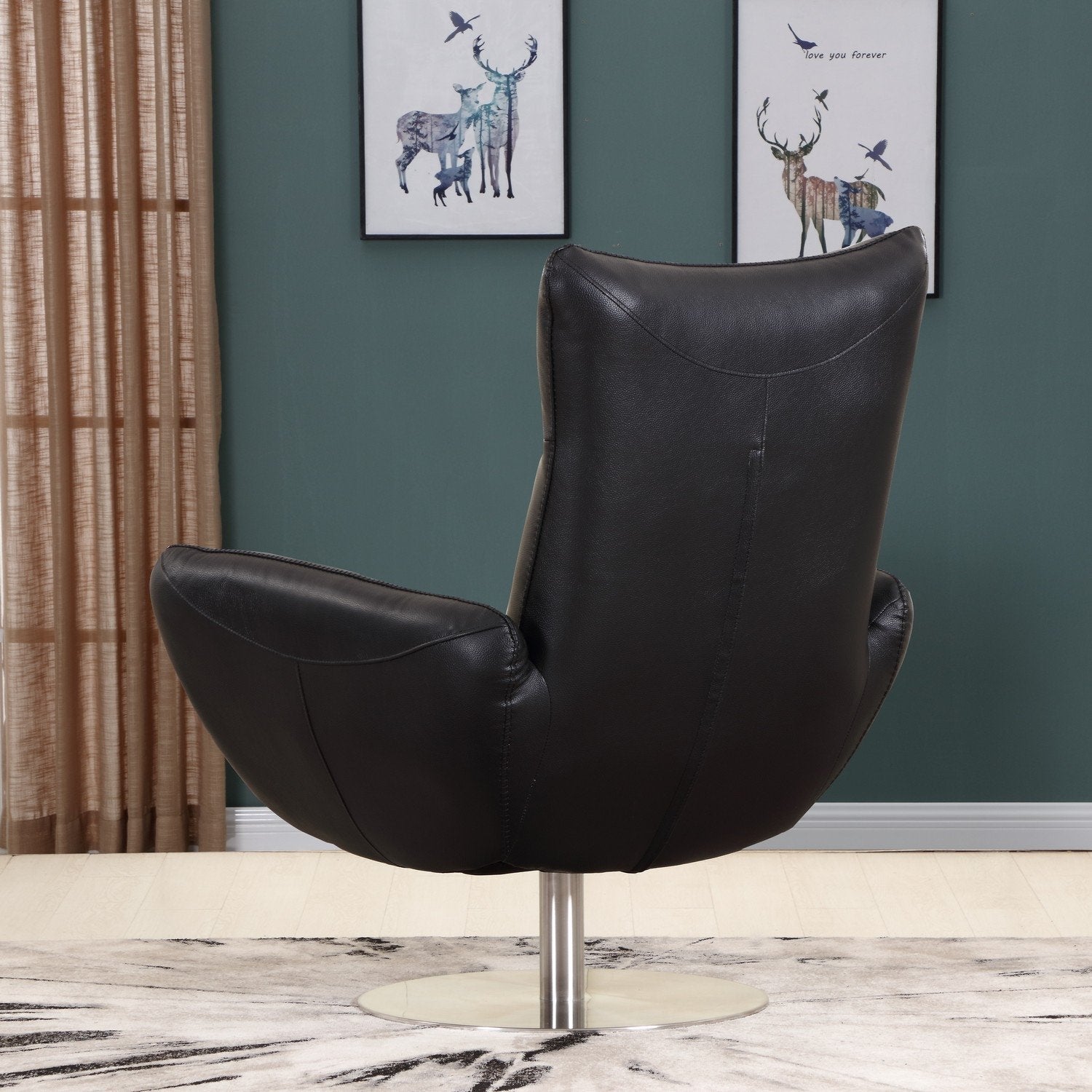 Contemporary Leather Lounge Chair