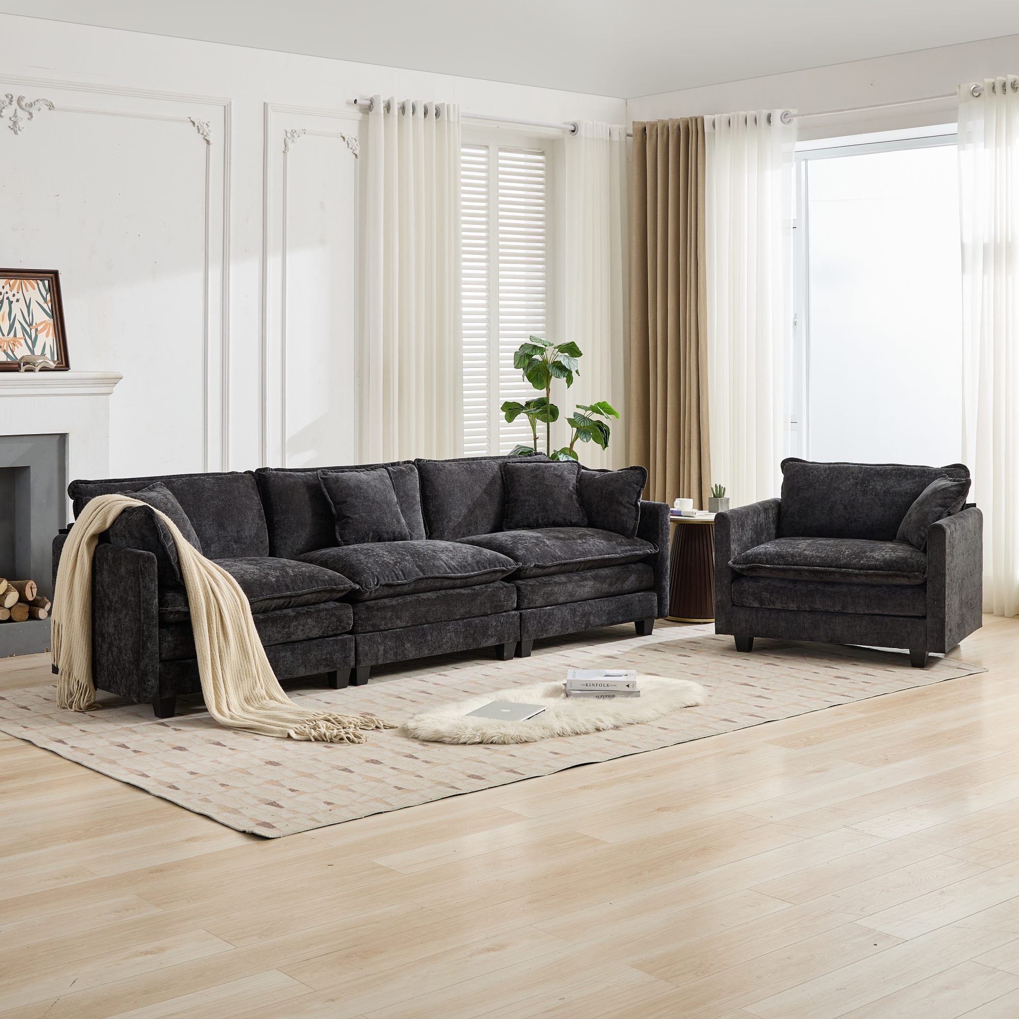 Cloud Chenille Sectional Sofa