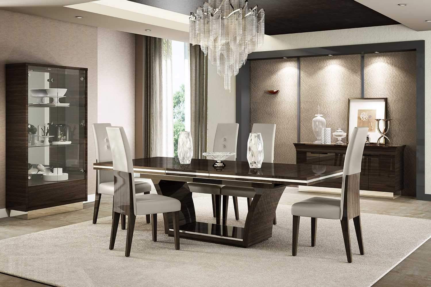 Wenge Dining Table & 6 Chairs