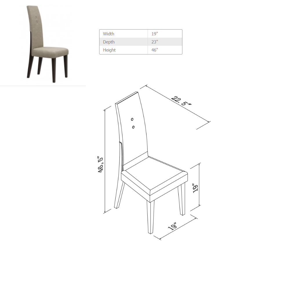 Wenge Dining Table & 6 Chairs
