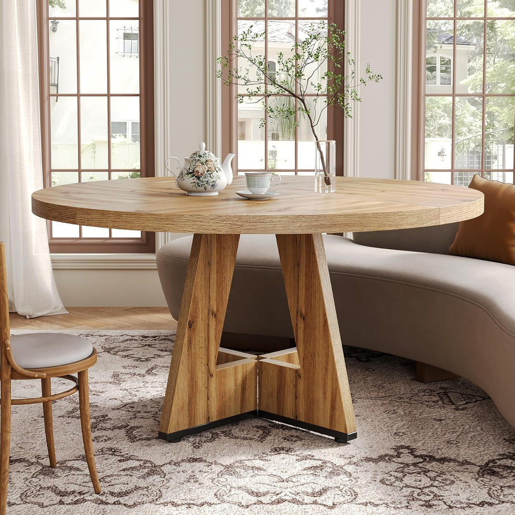 Round Wooden Dining Table