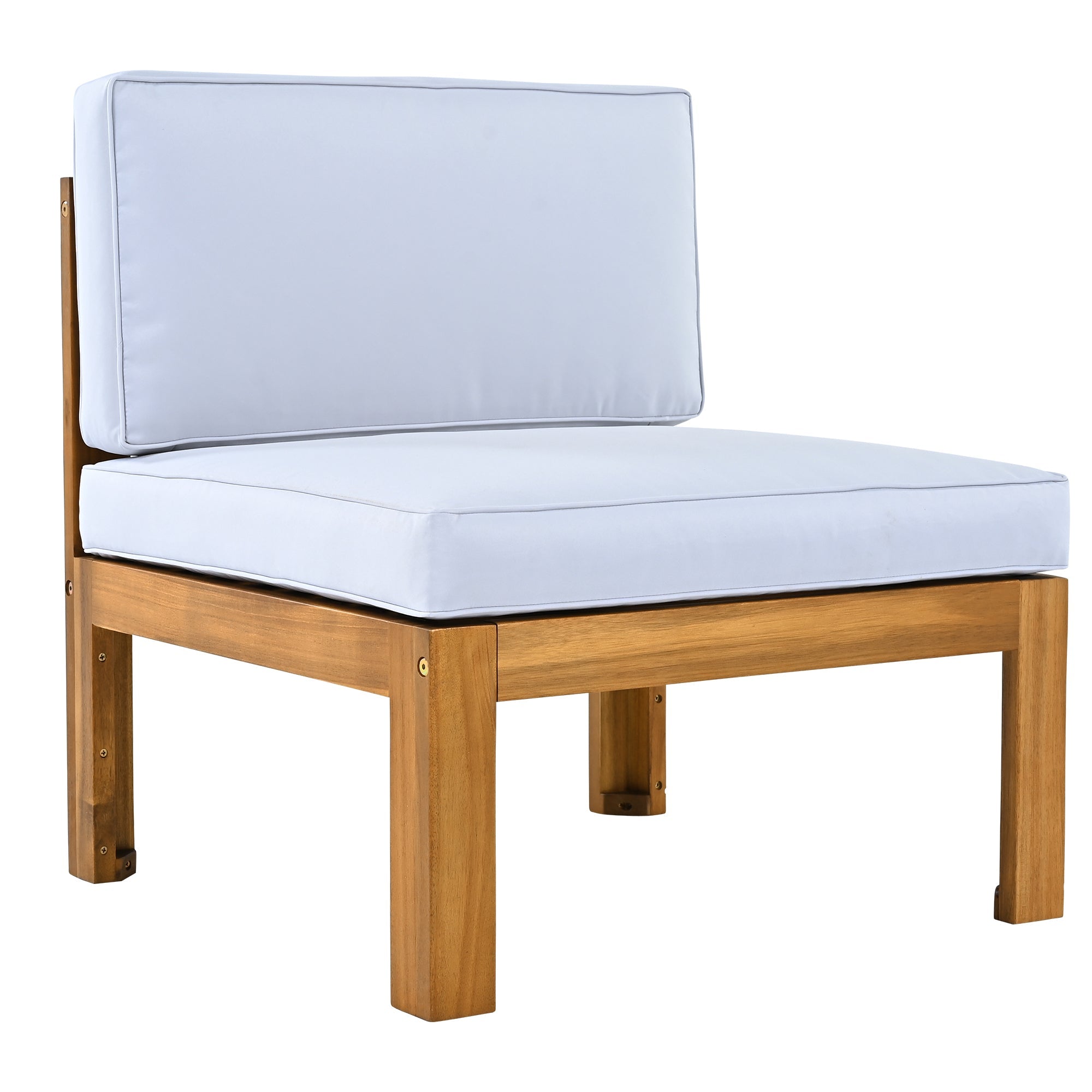 5-Piece Acadia Wood Outdoor Sectional Sofa Set