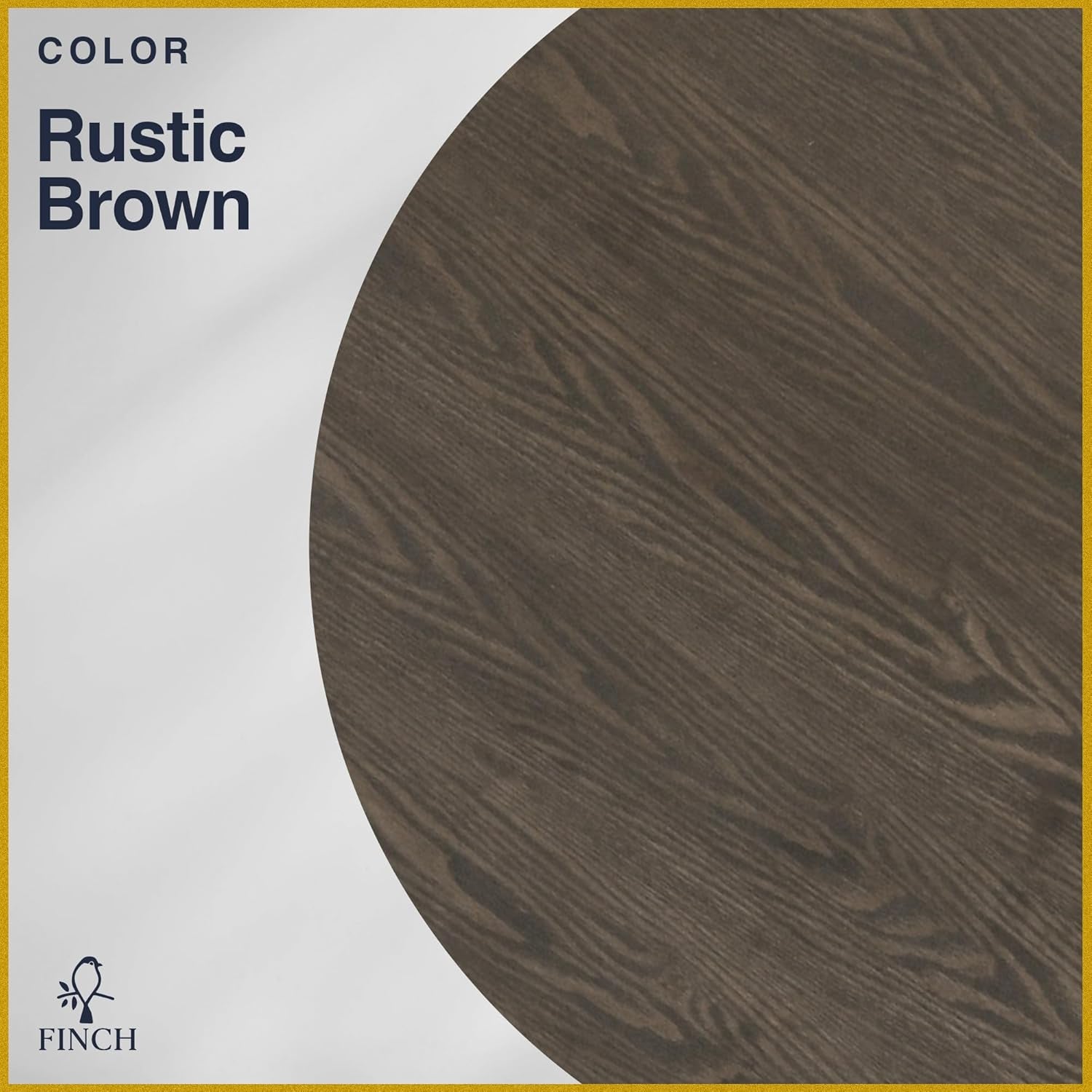 Alfred Round Solid Wood Rustic Dining Table