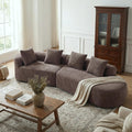 116' Compressed Modern Curved Sofa