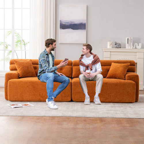 Orange Compressed Sofa