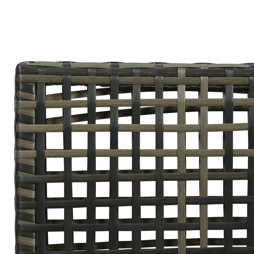 8-Piece Outdoor Sectional Sofa Set Aluminum / Beige with Rattan Style