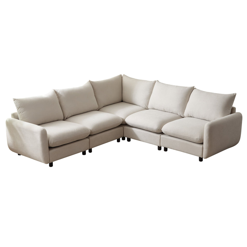 Modular Upholstered Convertible Sofa
