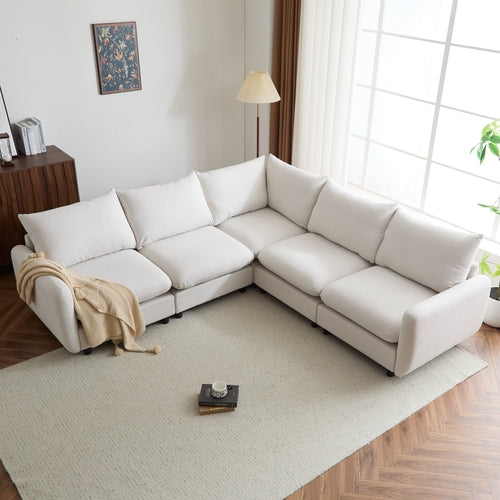 Modular Upholstered Convertible Sofa