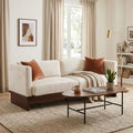 77" Modern Boucle Sofa
