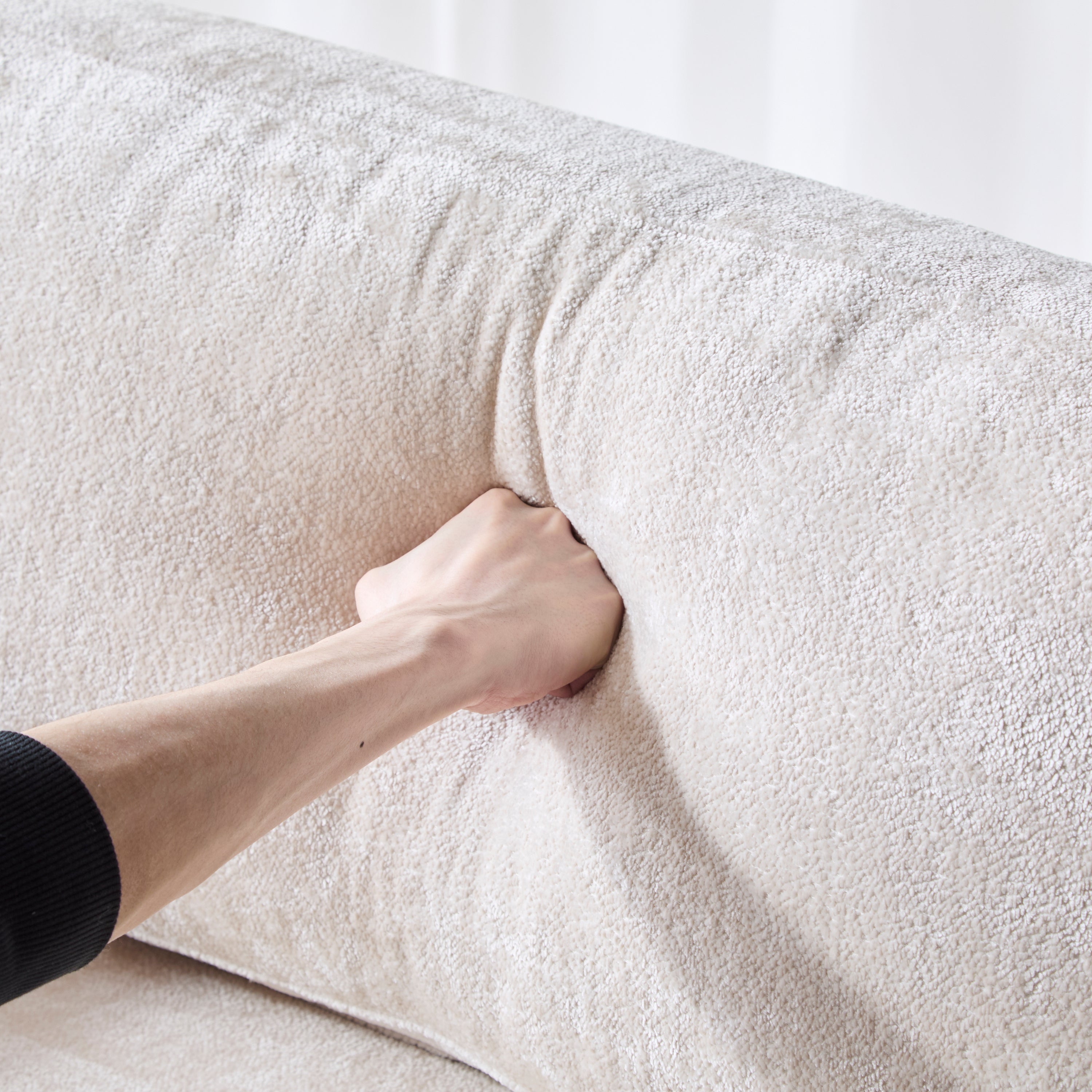 72" Boucle Sofa