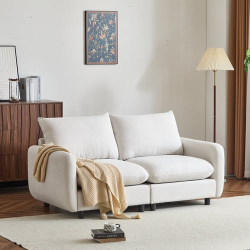 Modular Upholstered Convertible Sofa