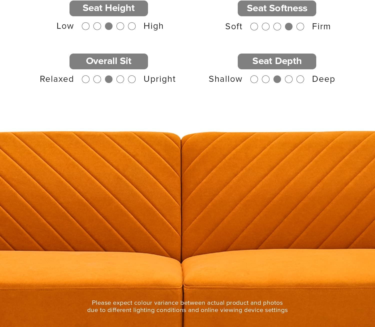 Chloe Futon Sofa Bed With Tapered Legs