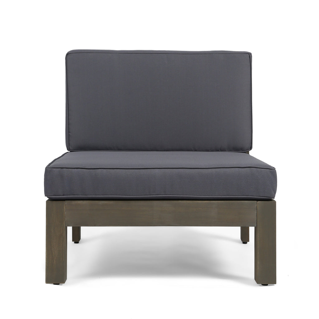 3-Piece Acacia Wood Outdoor Sofa Set