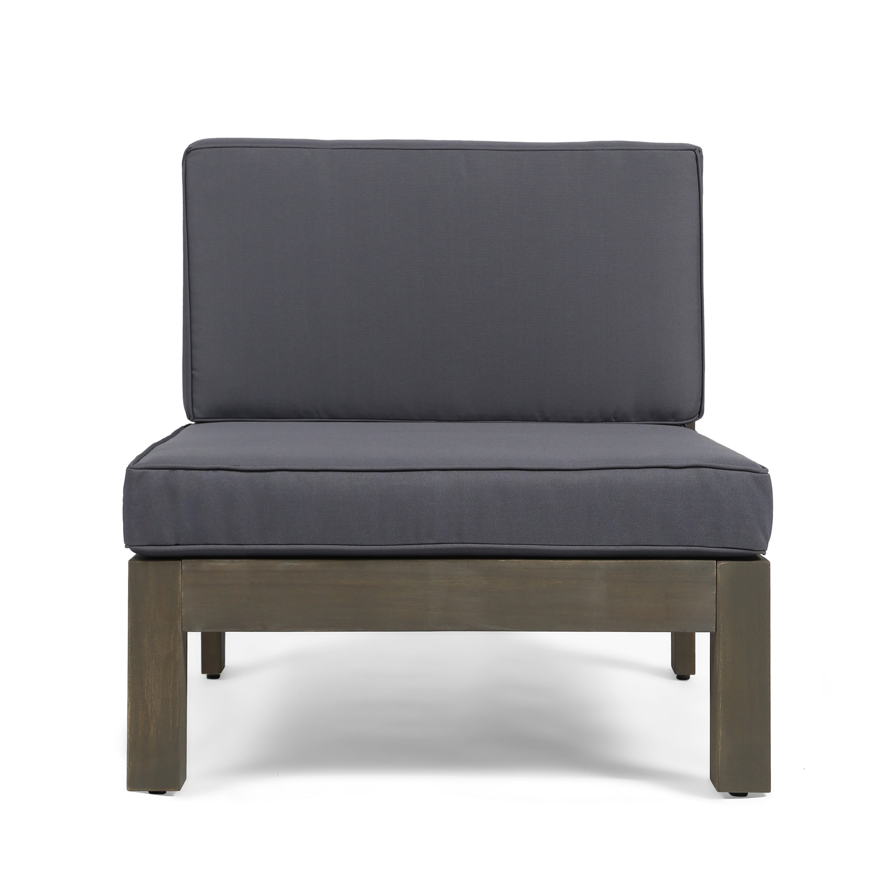 3-Piece Acacia Wood Outdoor Sofa Set
