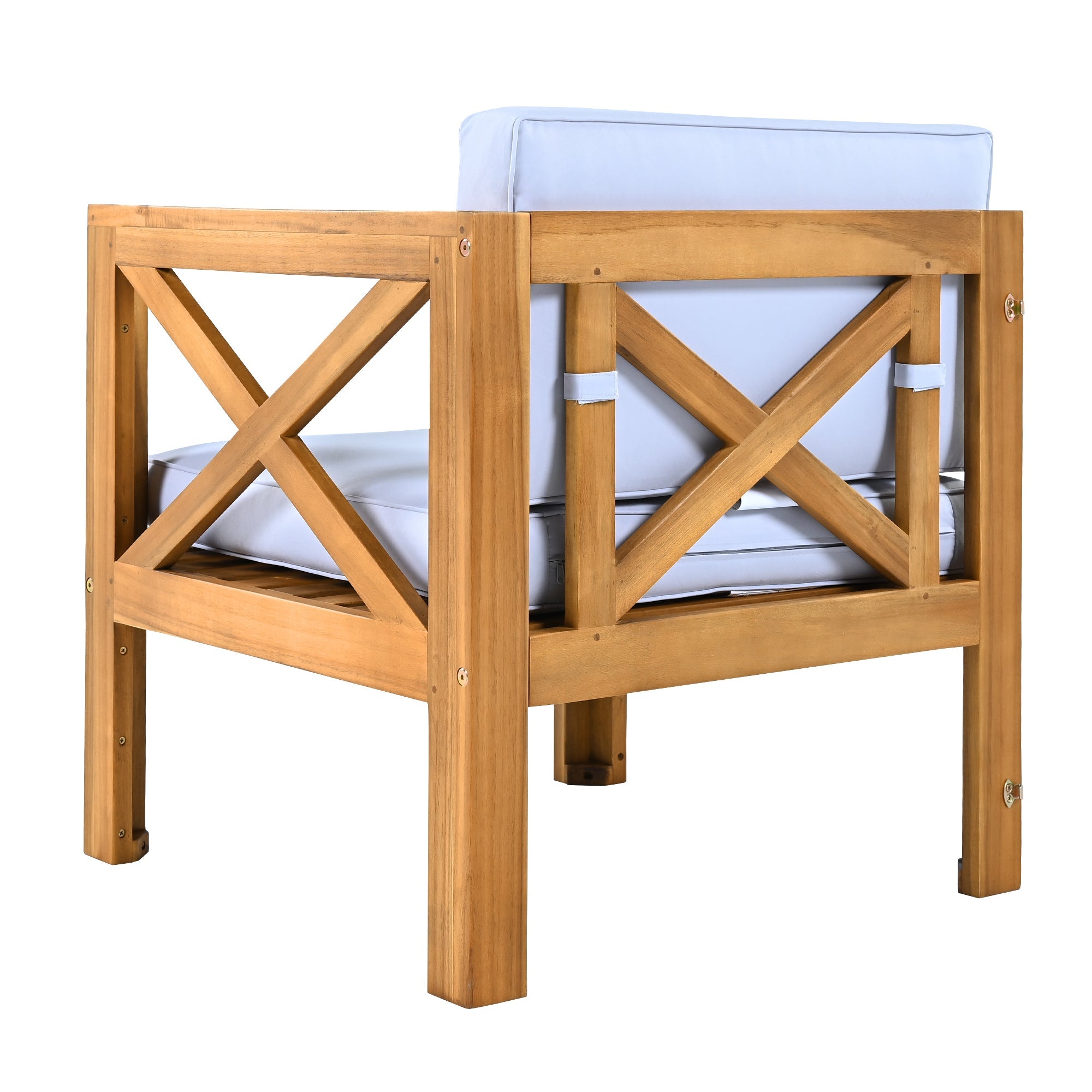 5-Piece Acadia Wood Outdoor Sectional Sofa Set