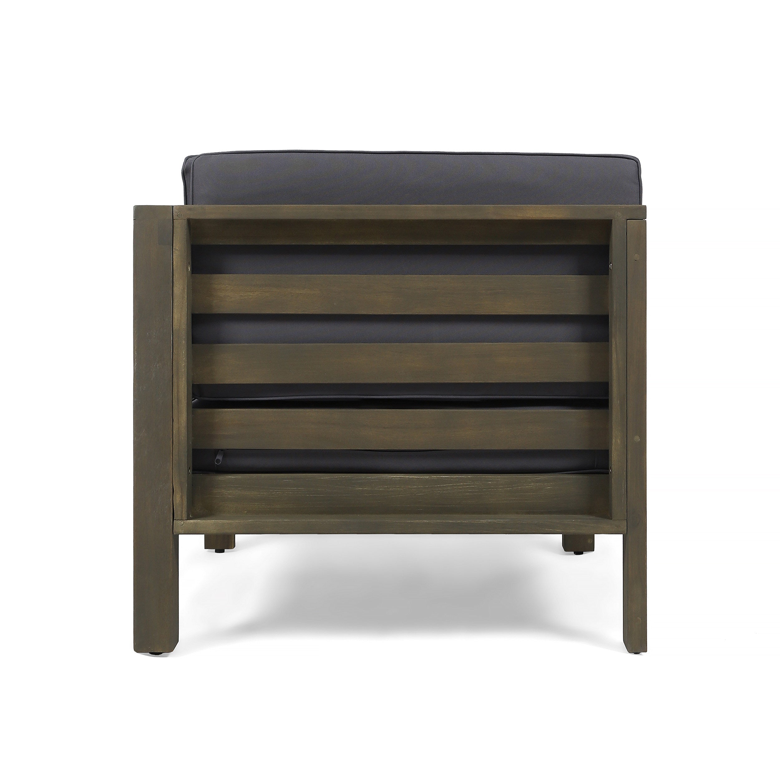 3-Piece Acacia Wood Outdoor Sofa Set