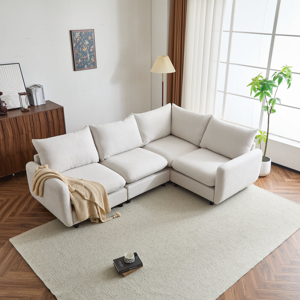 Modular Upholstered Convertible Sofa