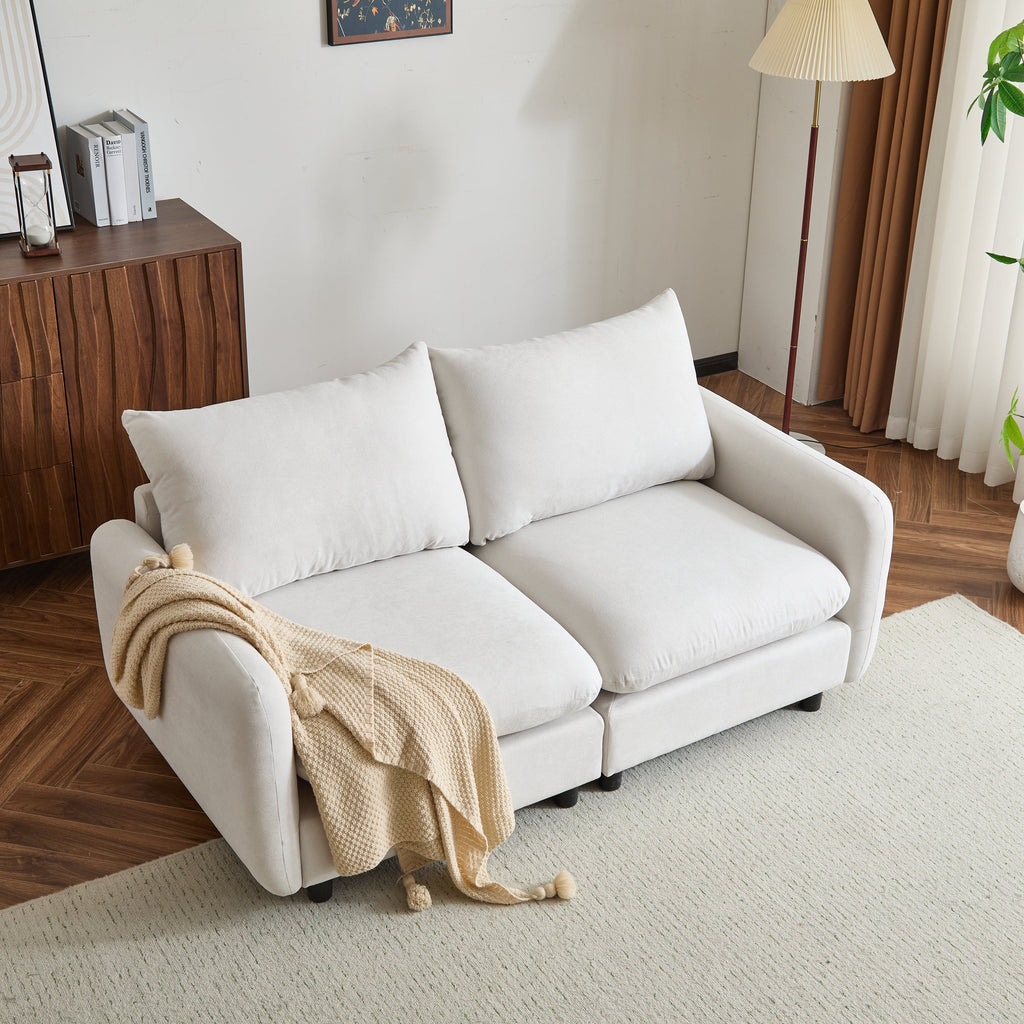 Modular Upholstered Convertible Sofa