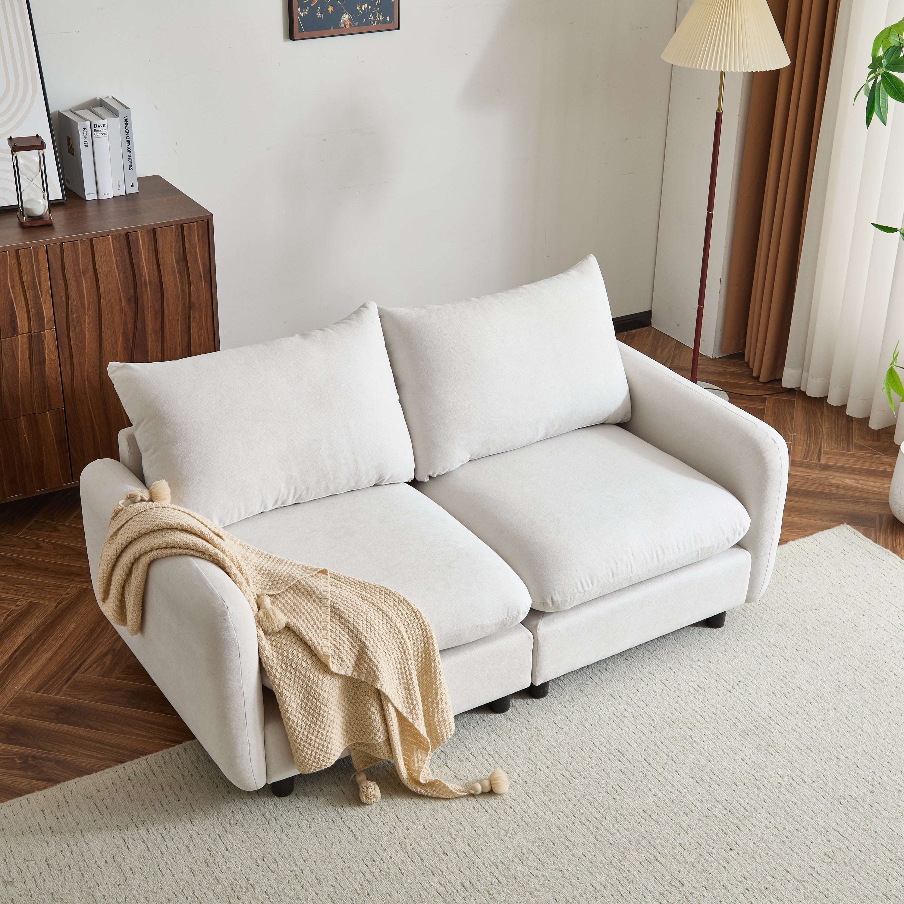 Modular Upholstered Convertible Sofa