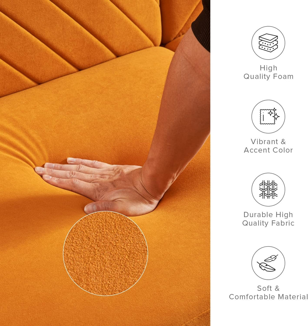 Chloe Futon Sofa Bed With Tapered Legs