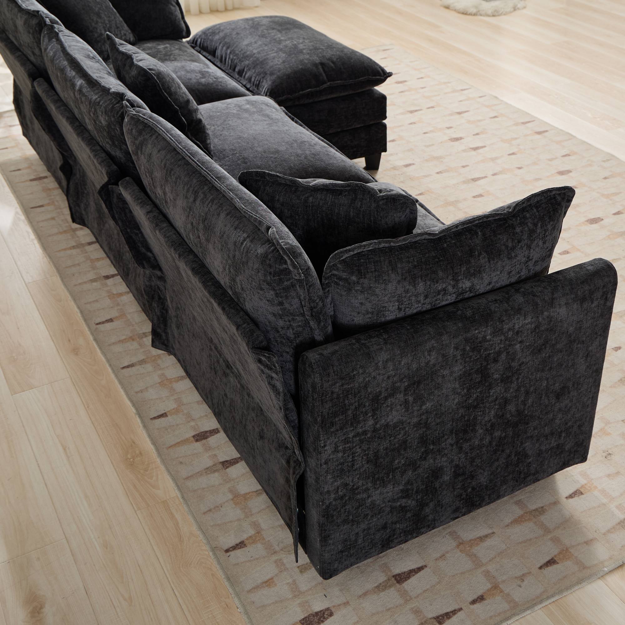 Cloud Chenille Sectional Sofa