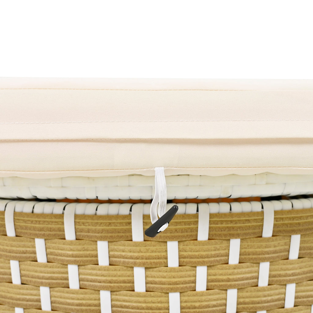 Outdoor Sectional Sofa PE Rattan Gray with Canopy