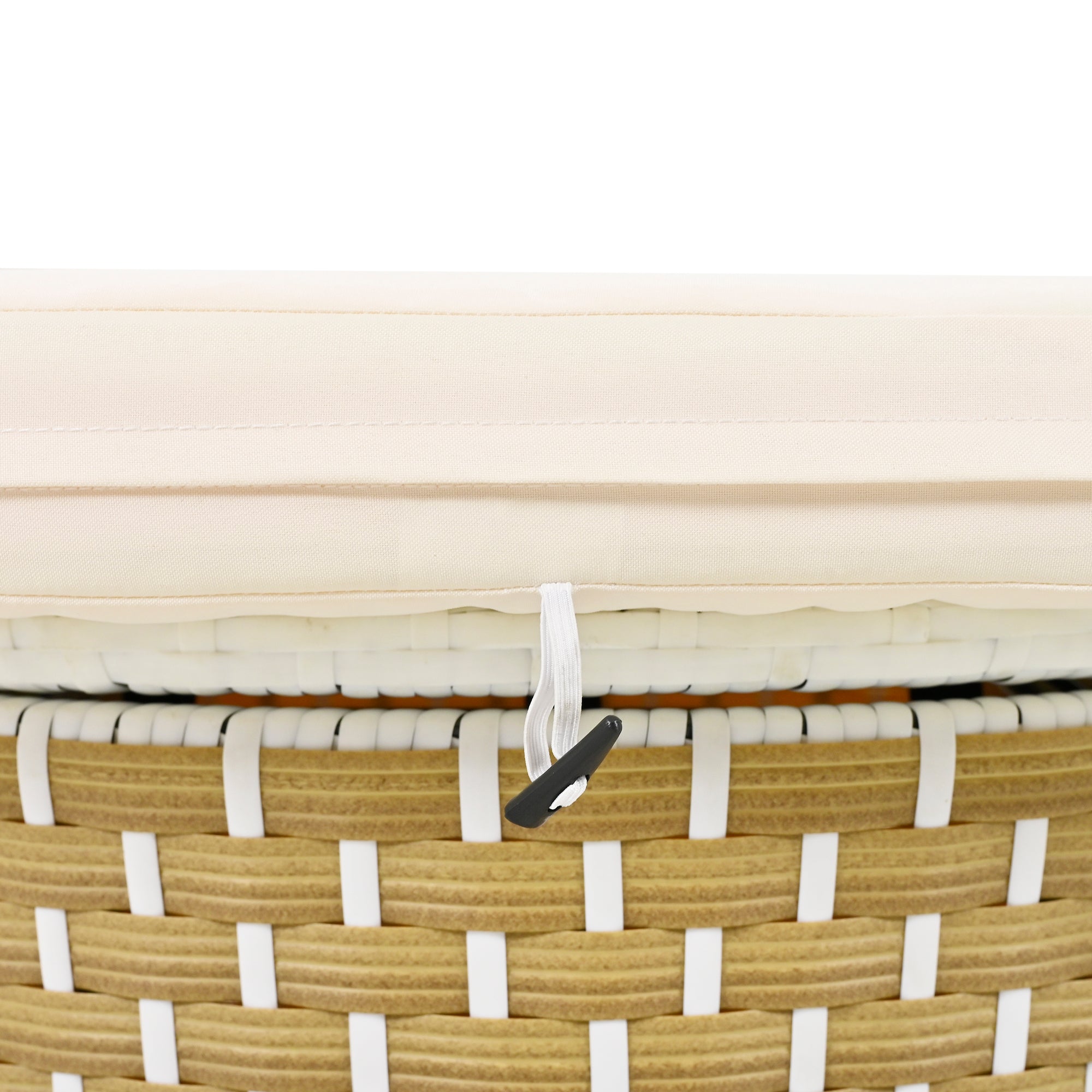 Outdoor Sectional Sofa PE Rattan Gray with Canopy