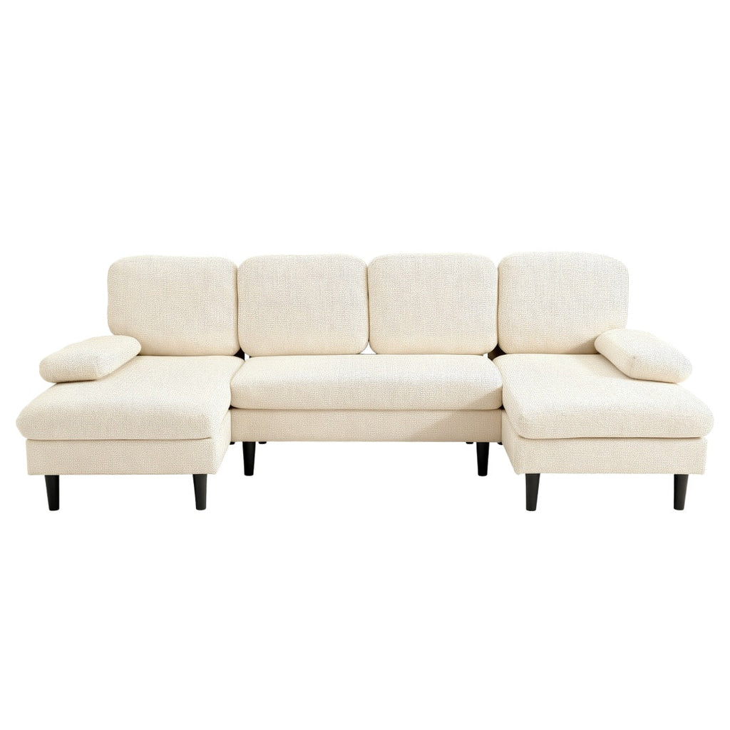 Chenille U-shaped Combination Sofa