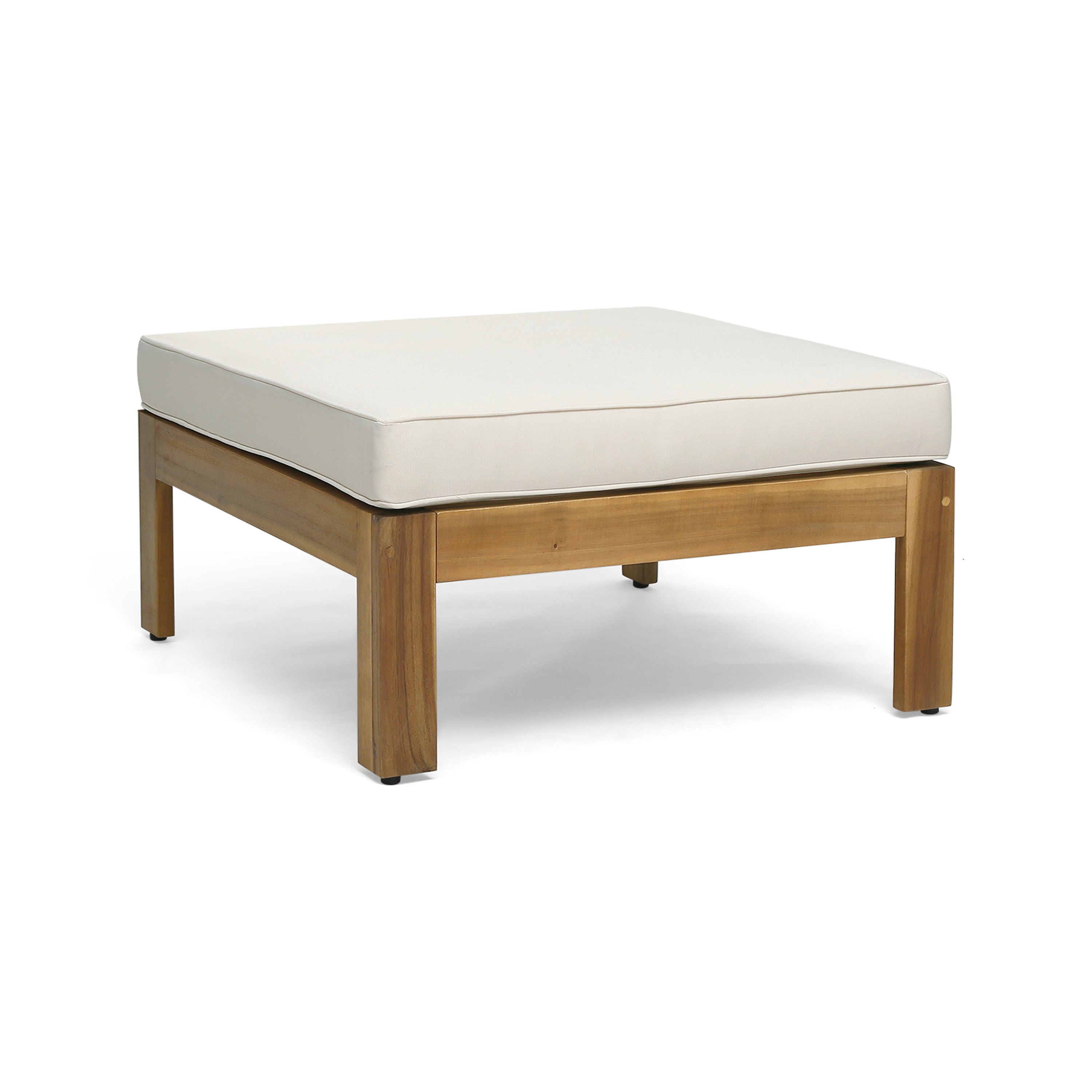 Acacia Wood L-Shaped Outdoor Sofa Set
